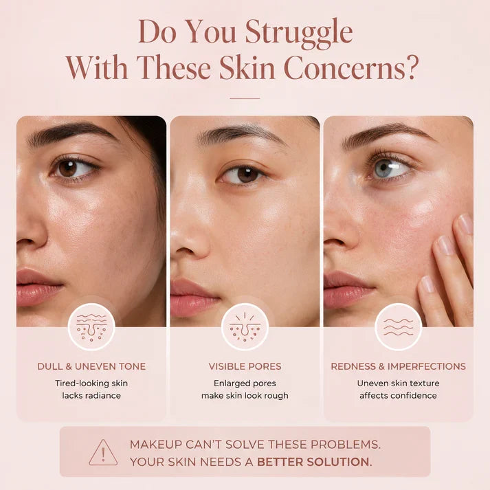 Covers redness — without the cakey foundation look.