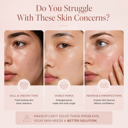 Covers redness — without the cakey foundation look.