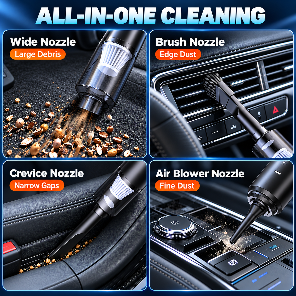⏳ LAST DAY: Save 60% 🔥 4-in-1 Cordless Vacuum — Vacuum, Blow, Inflate & Extract