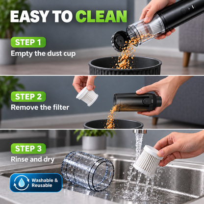 ⏳ LAST DAY: Save 60% 🔥 4-in-1 Cordless Vacuum — Vacuum, Blow, Inflate & Extract