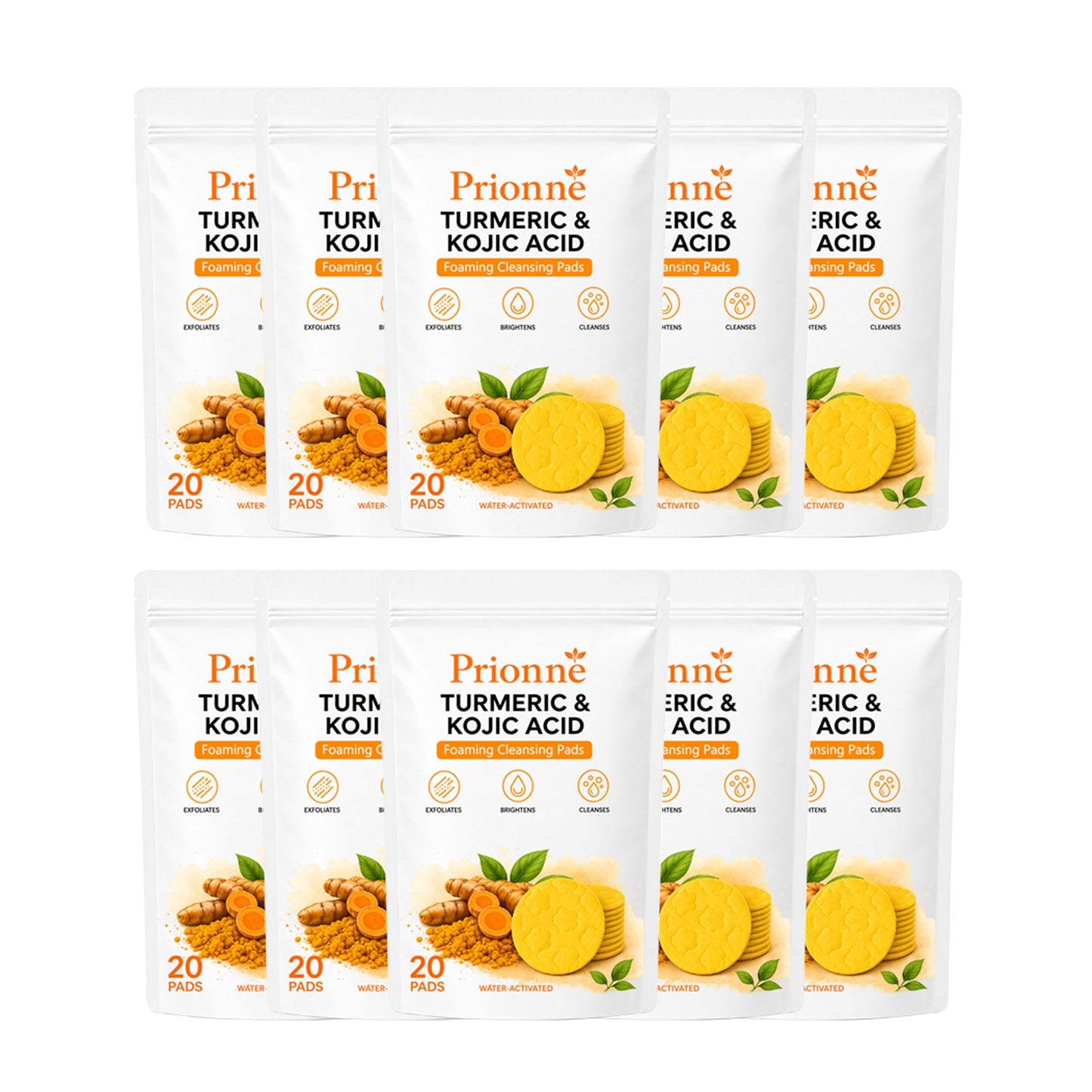 🔥Last Day 68% OFF-Prionne Turmeric Kojic Glow Pads