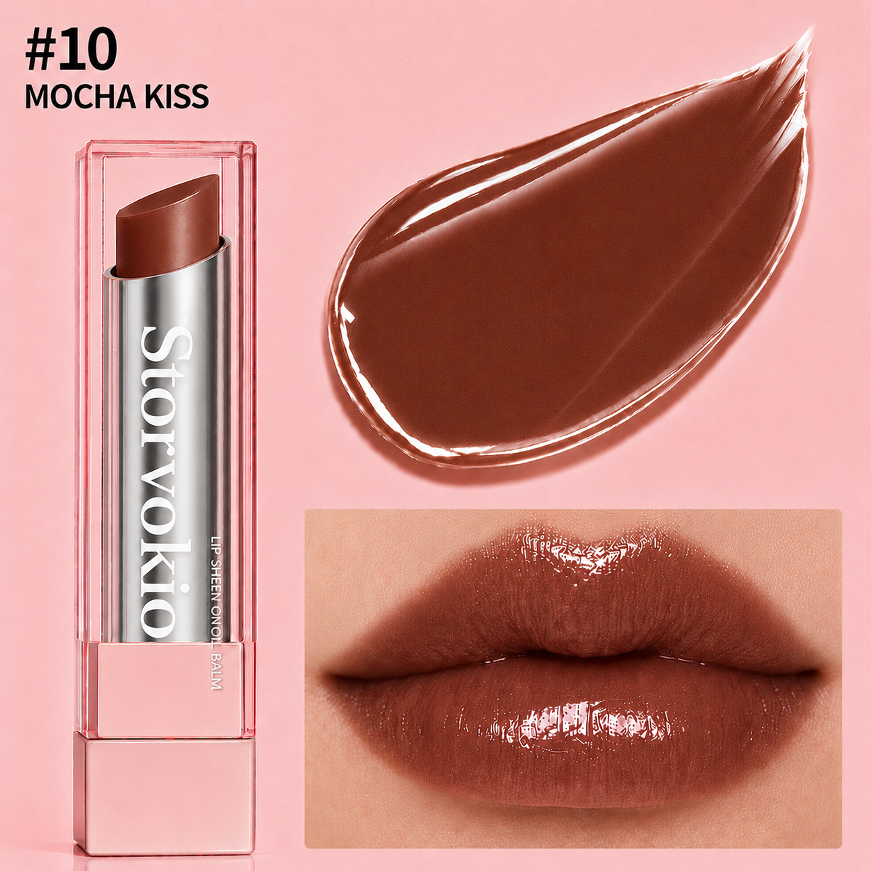 🔥LAST DAY BUY 1 GET 1 FREE🔥 Storvokio 2-in-1 GLOW VEIL LIP SHEEN OIL BALM👄