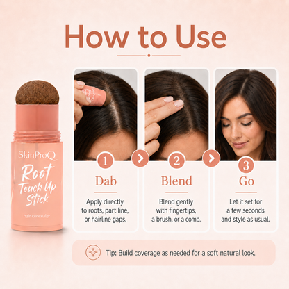 🌱Root Touch-Up Stick – Instant Gray & Scalp Coverage🌱