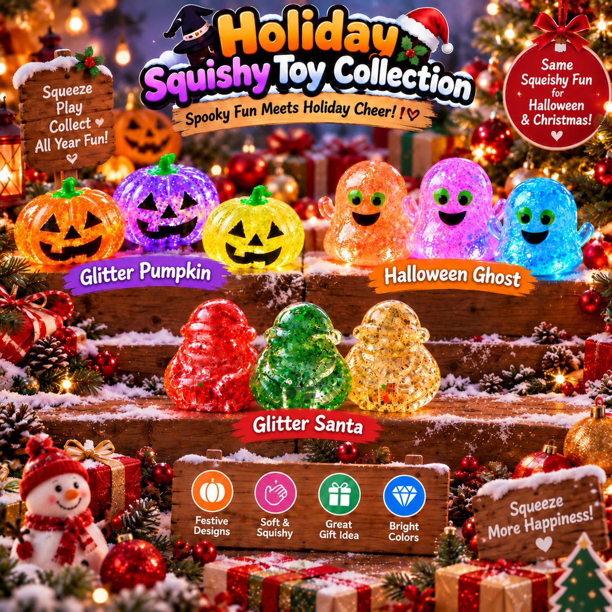 🔥🔥🔥🎃Halloween Christmas Squeeze Toy
