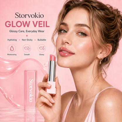 🔥LAST DAY BUY 1 GET 1 FREE🔥 Storvokio 2-in-1 GLOW VEIL LIP SHEEN OIL BALM👄