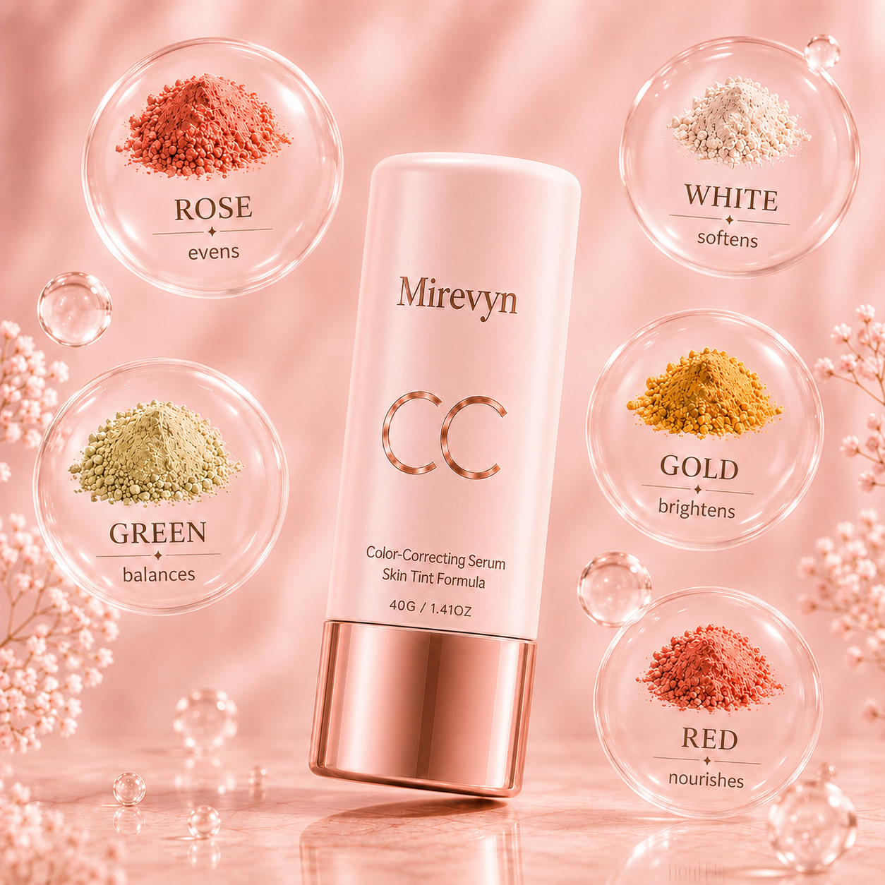 Covers redness — without the cakey foundation look.