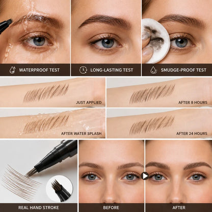 Buy 1 Get 1 Free🔥Waterproof Hair-Like Brow Pen – Smudge-Proof, Long-Lasting Natural Eyebrow Pencil