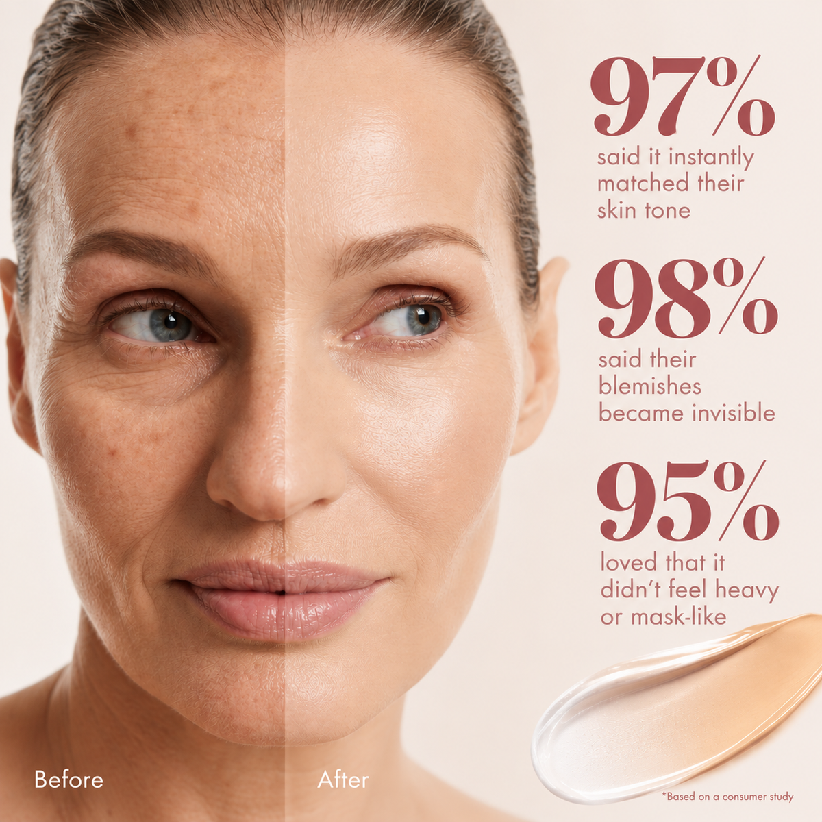 🥳💞50K+ SOLD! 💥Last Day 57% OFF 🔥Color Changing Foundation