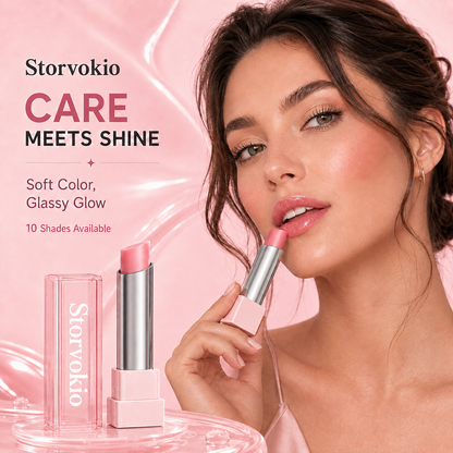 🔥LAST DAY BUY 1 GET 1 FREE🔥 Storvokio 2-in-1 GLOW VEIL LIP SHEEN OIL BALM👄