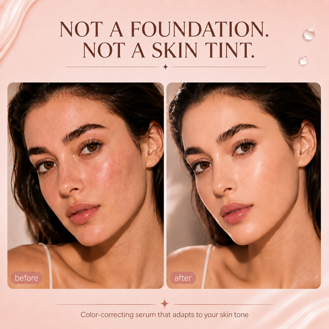 Covers redness — without the cakey foundation look.