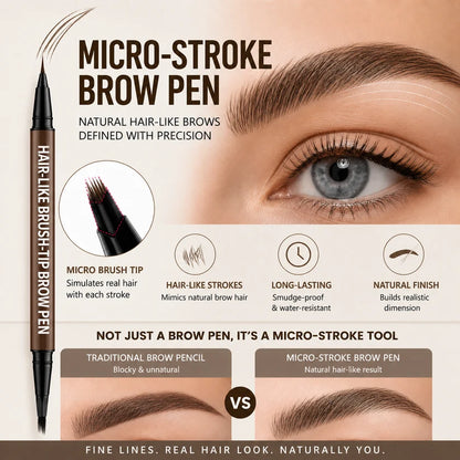Buy 1 Get 1 Free🔥Waterproof Hair-Like Brow Pen – Smudge-Proof, Long-Lasting Natural Eyebrow Pencil
