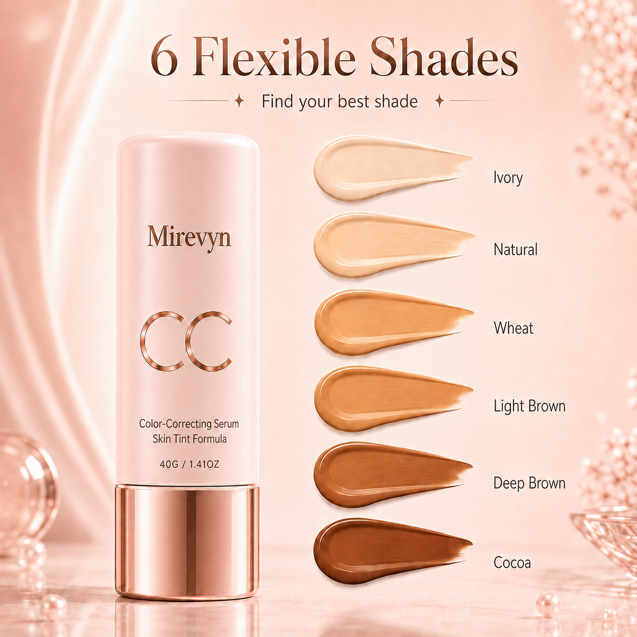 Covers redness — without the cakey foundation look.