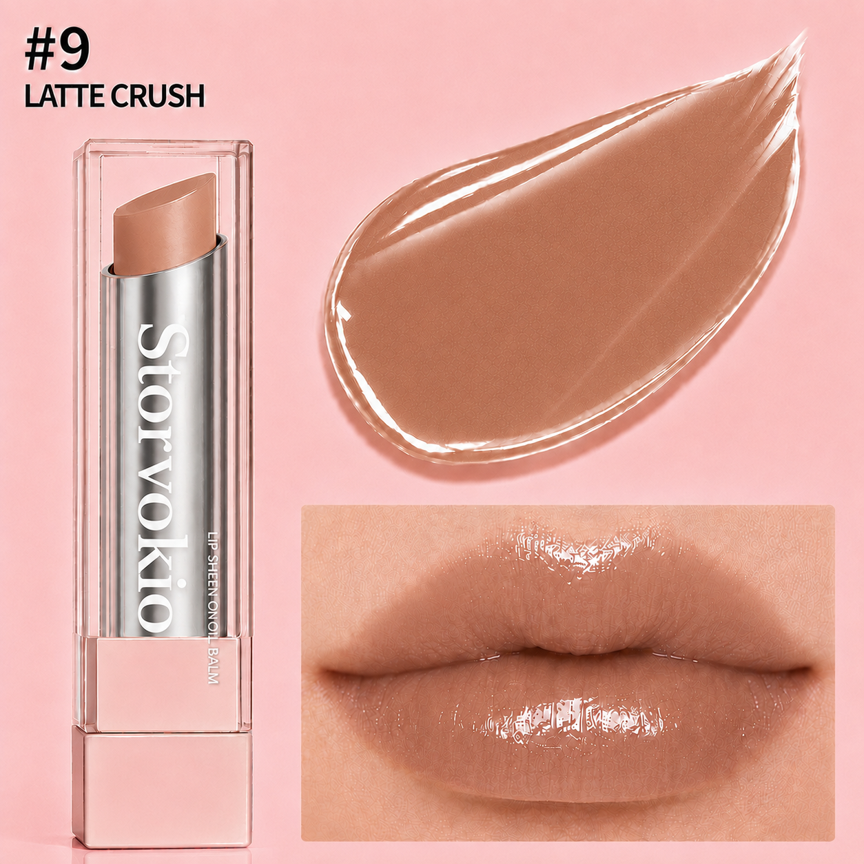 🔥LAST DAY BUY 1 GET 1 FREE🔥 Storvokio 2-in-1 GLOW VEIL LIP SHEEN OIL BALM👄