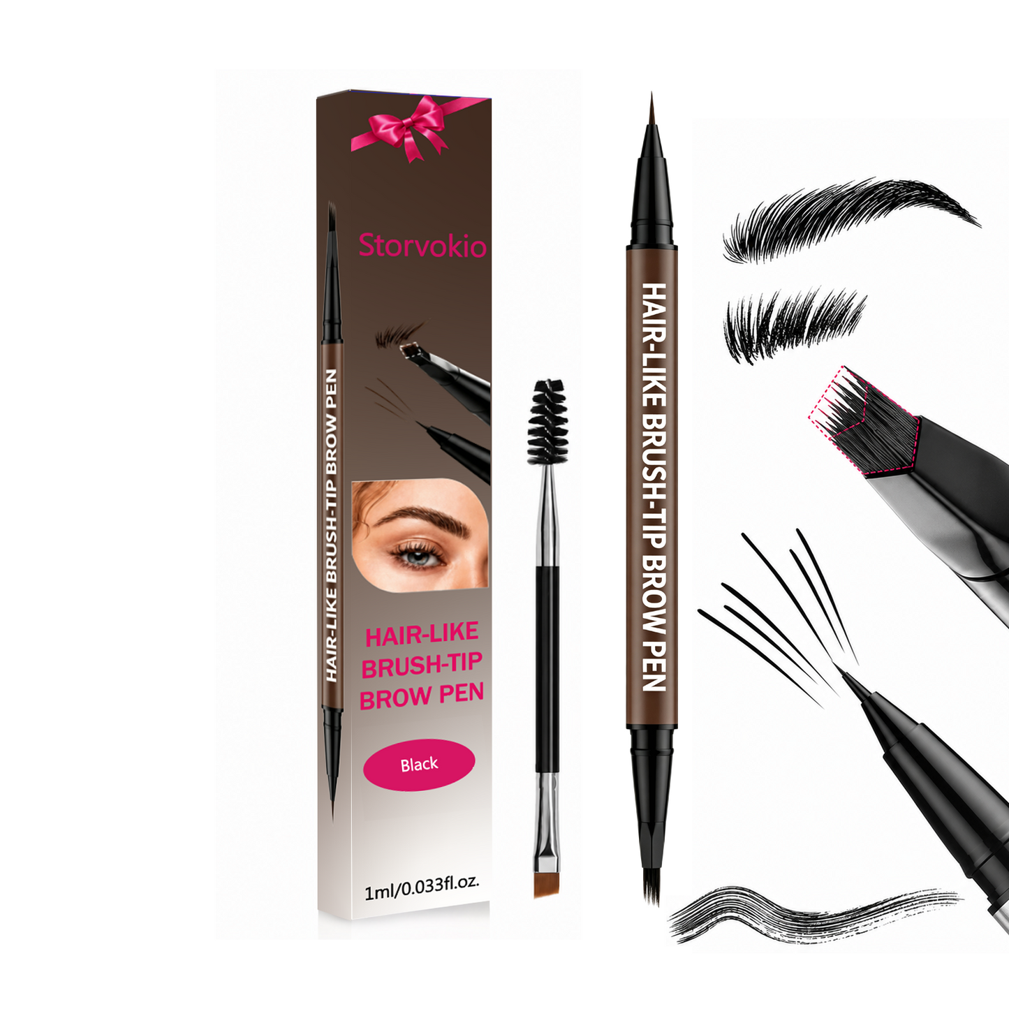 Buy 1 Get 1 Free🔥Waterproof Hair-Like Brow Pen – Smudge-Proof, Long-Lasting Natural Eyebrow Pencil