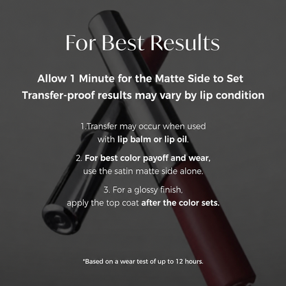 Dual-Tone Dual-Ended Liquid Lipstick, Matte & Gloss Two-Tip Lip Color